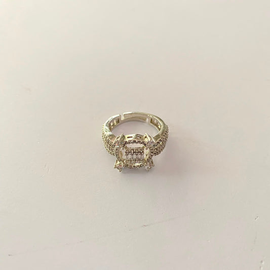 Silver Plated Diamond Ring