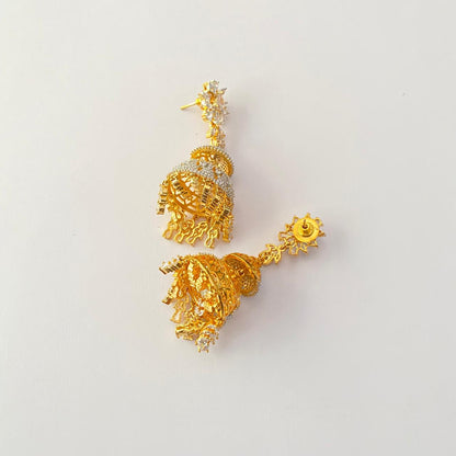 Diamond Gold Plated Jhumka Earring