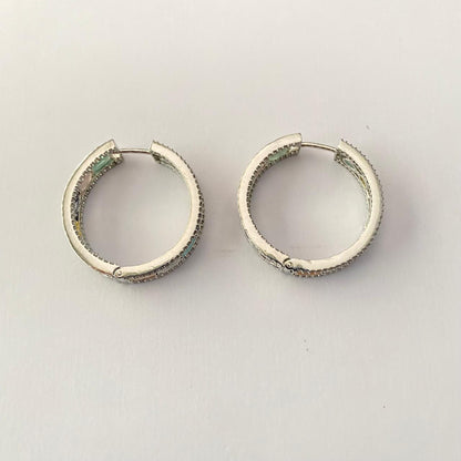 Silver Plated Diamond Multi Color Bali