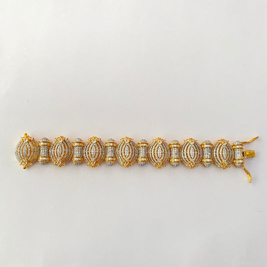 Diamond Gold Plated Bracelet (Size- 2.4/2.6)