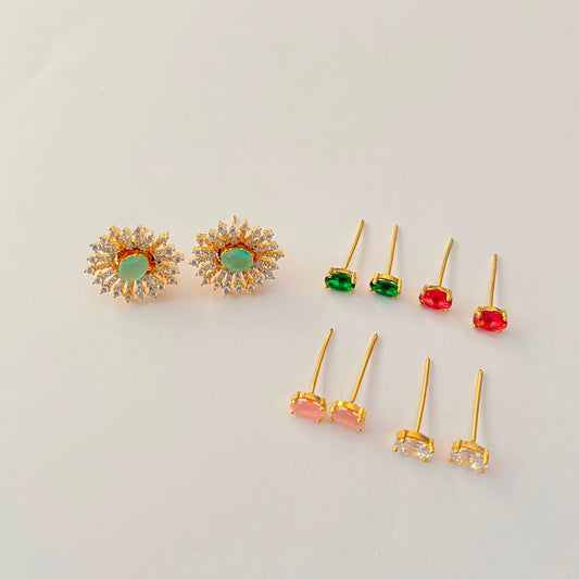 Gold Plated Changeable Earrings