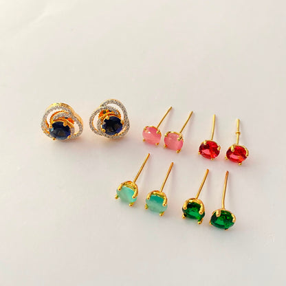 Changeable Gold Plated Earring
