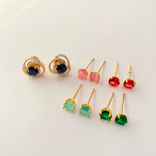 Changeable Gold Plated Earring