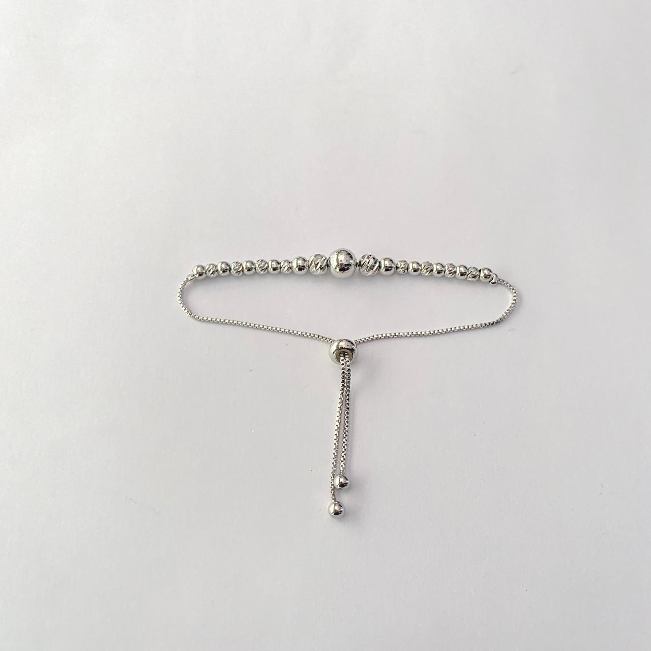 Silver plated sleek latest design tennis Bracelet