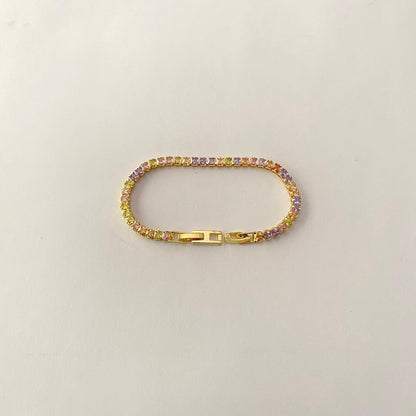 Gold plated Sleek latest design tennis Bracelet