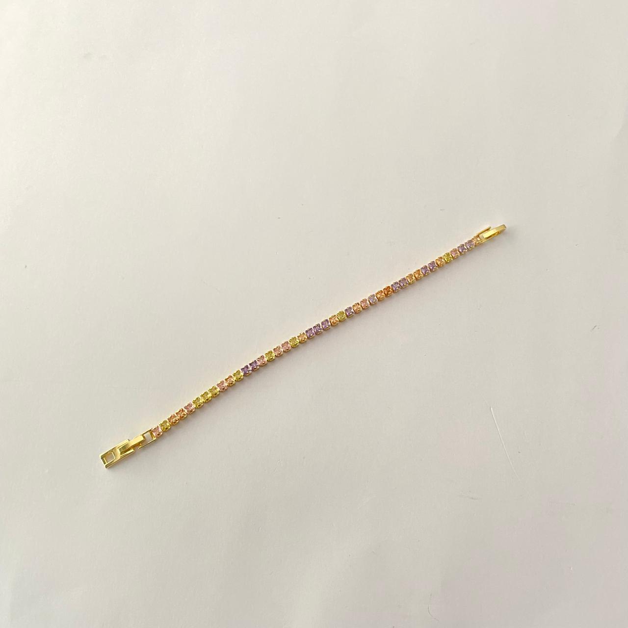 Gold plated Sleek latest design tennis Bracelet