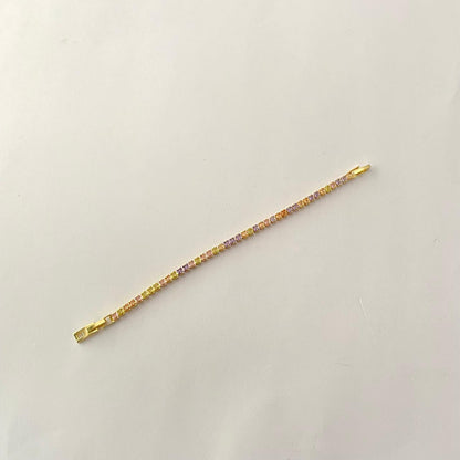 Gold plated Sleek latest design tennis Bracelet