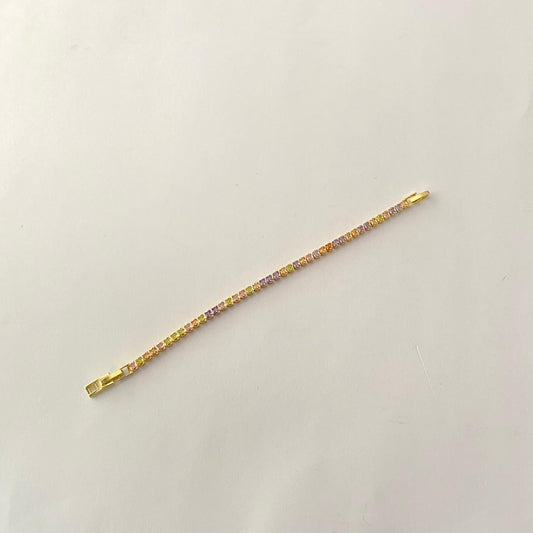 Gold plated Sleek latest design tennis Bracelet