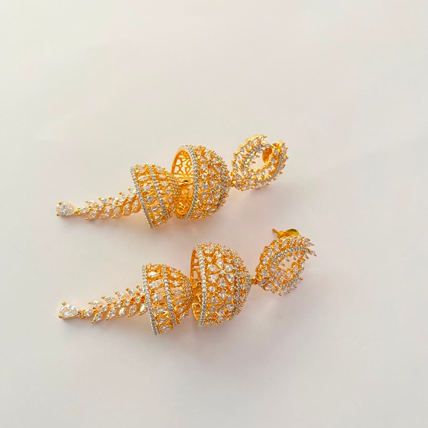 Gold Plated Diamond Jhumka