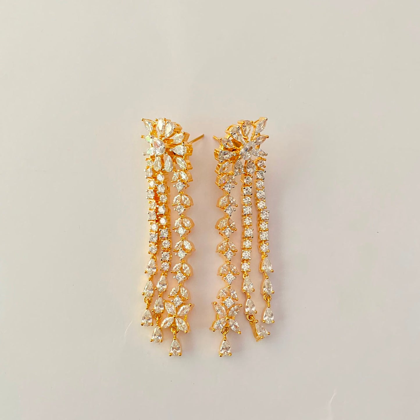 Diamond Gold Plated Earring