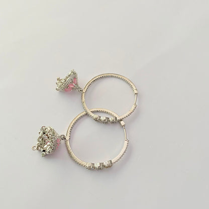 Silver Plated Diamond Pink Bali