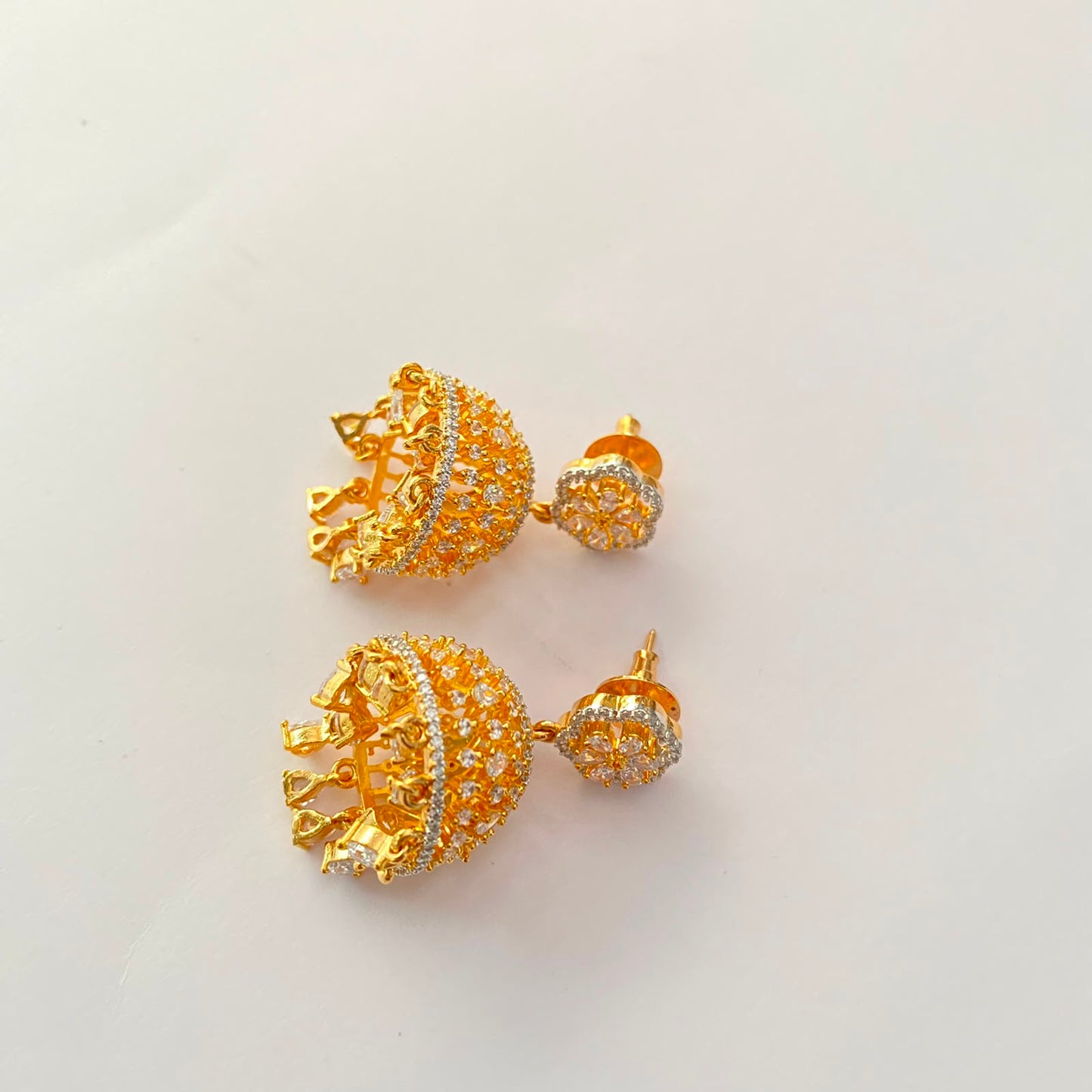 Gold Plated Diamond Jhumka