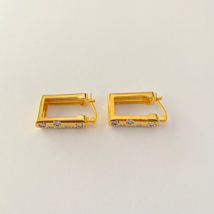 Gold Plated Diamond Big Bali