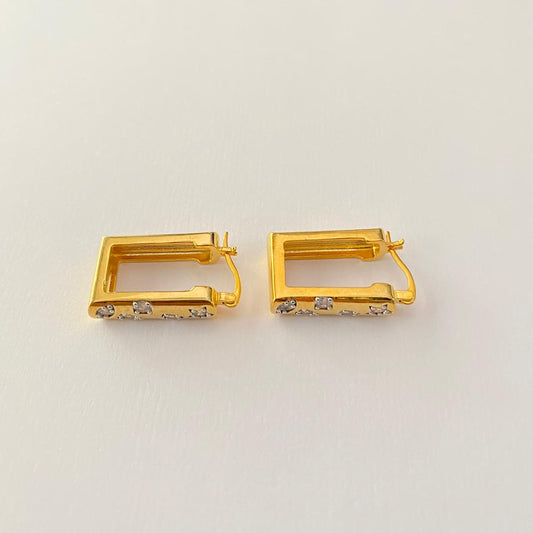 Gold Plated Diamond Big Bali