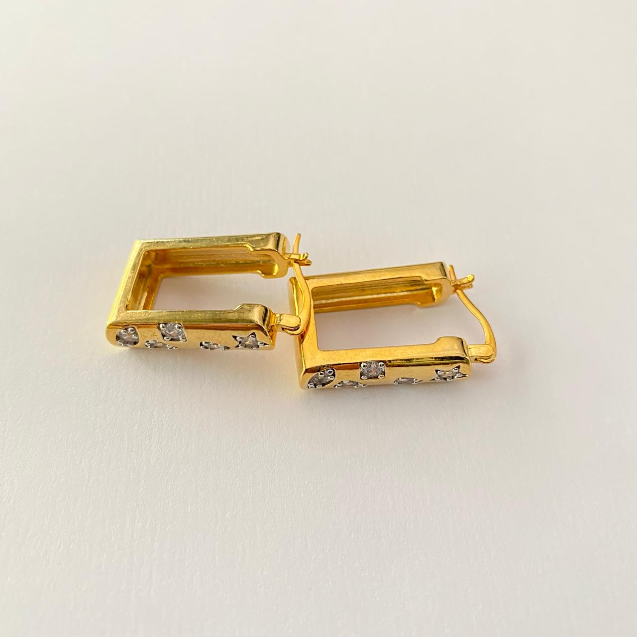Gold Plated Diamond Big Bali