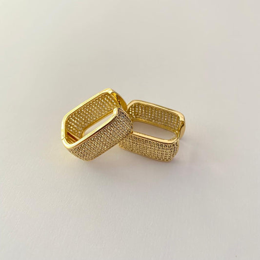 Gold Plated Square Diamond  Bali
