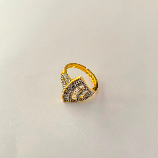 Gold Plated Diamond Ring