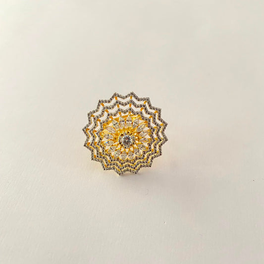 Diamond Gold Plated Ring