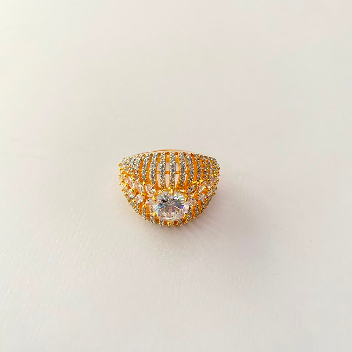 Diamond Gold Plated Ring