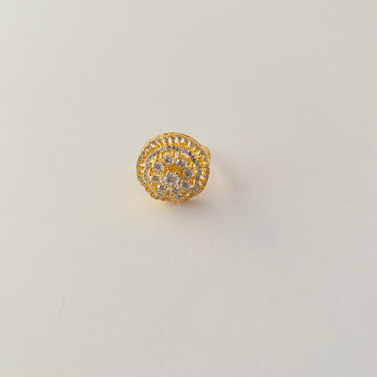 Small Gold Plated Floral Ring