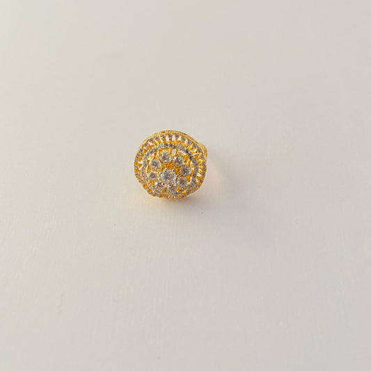 Small Gold Plated Floral Ring