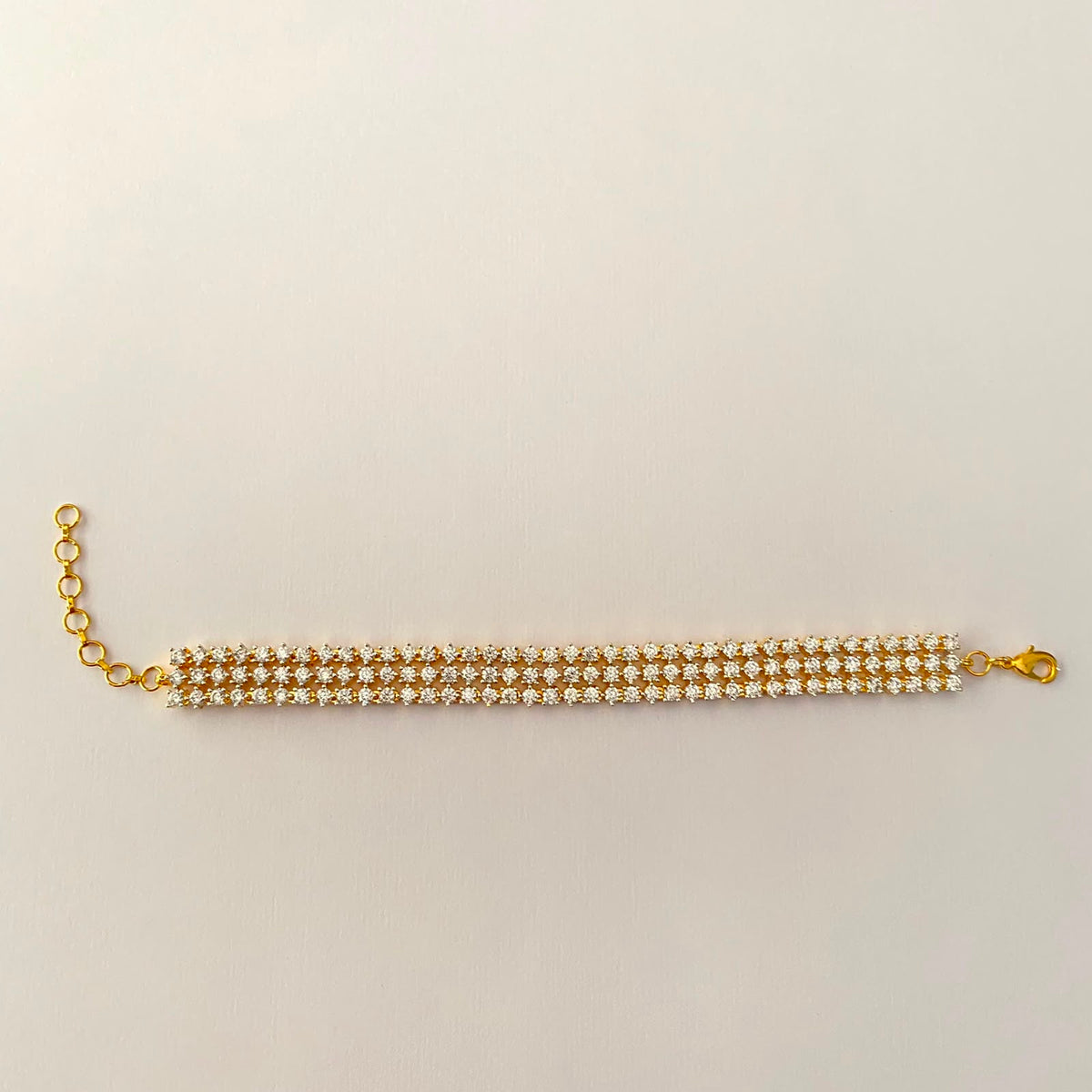 Gold Plated Diamond Bracelet