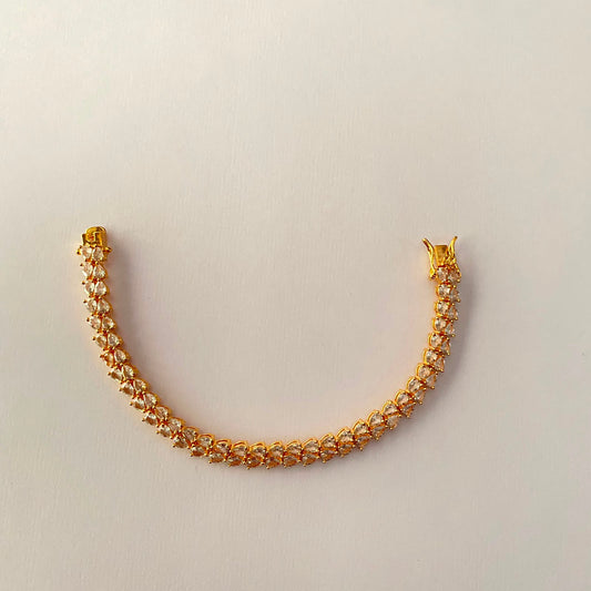 Gold Plated Tennis Bracelet