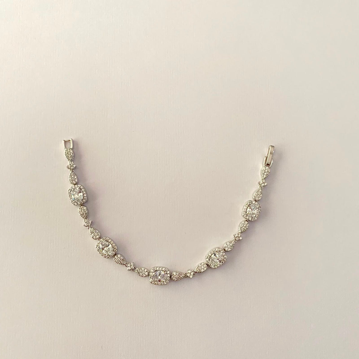 Silver Plated Diamond Bracelet