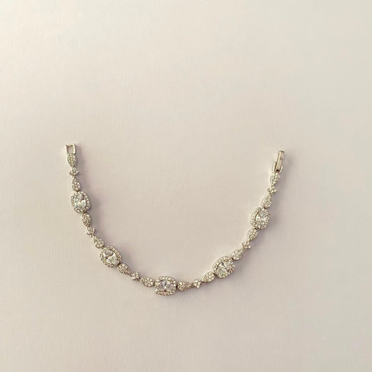 Silver Plated Diamond Bracelet
