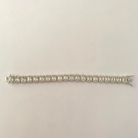 Silver Plated Tennis Bracelet
