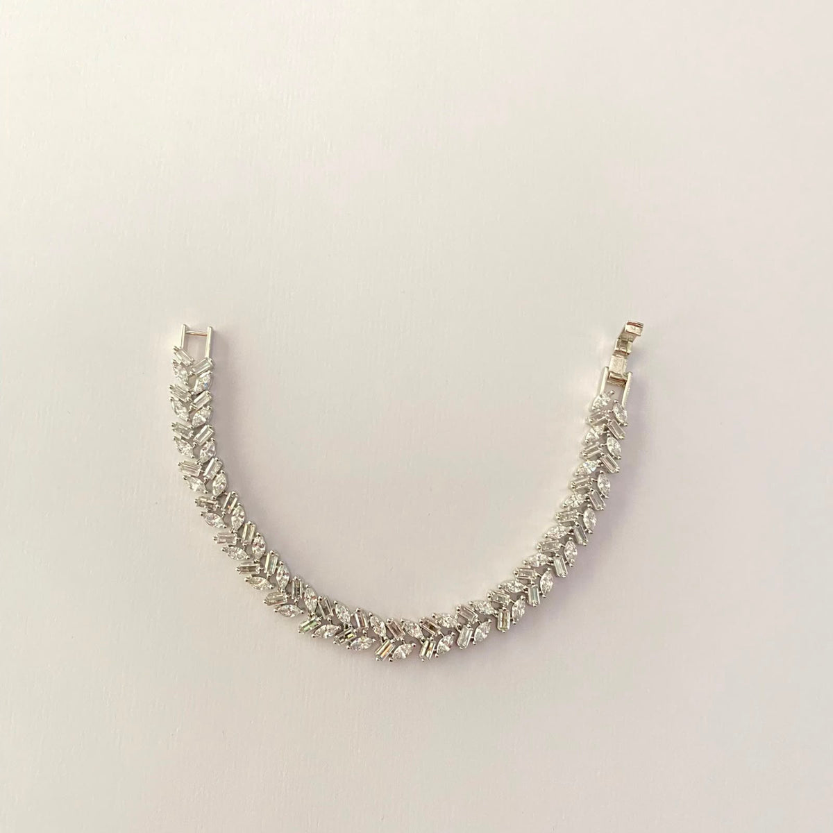 Silver Plated Tennis Bracelet