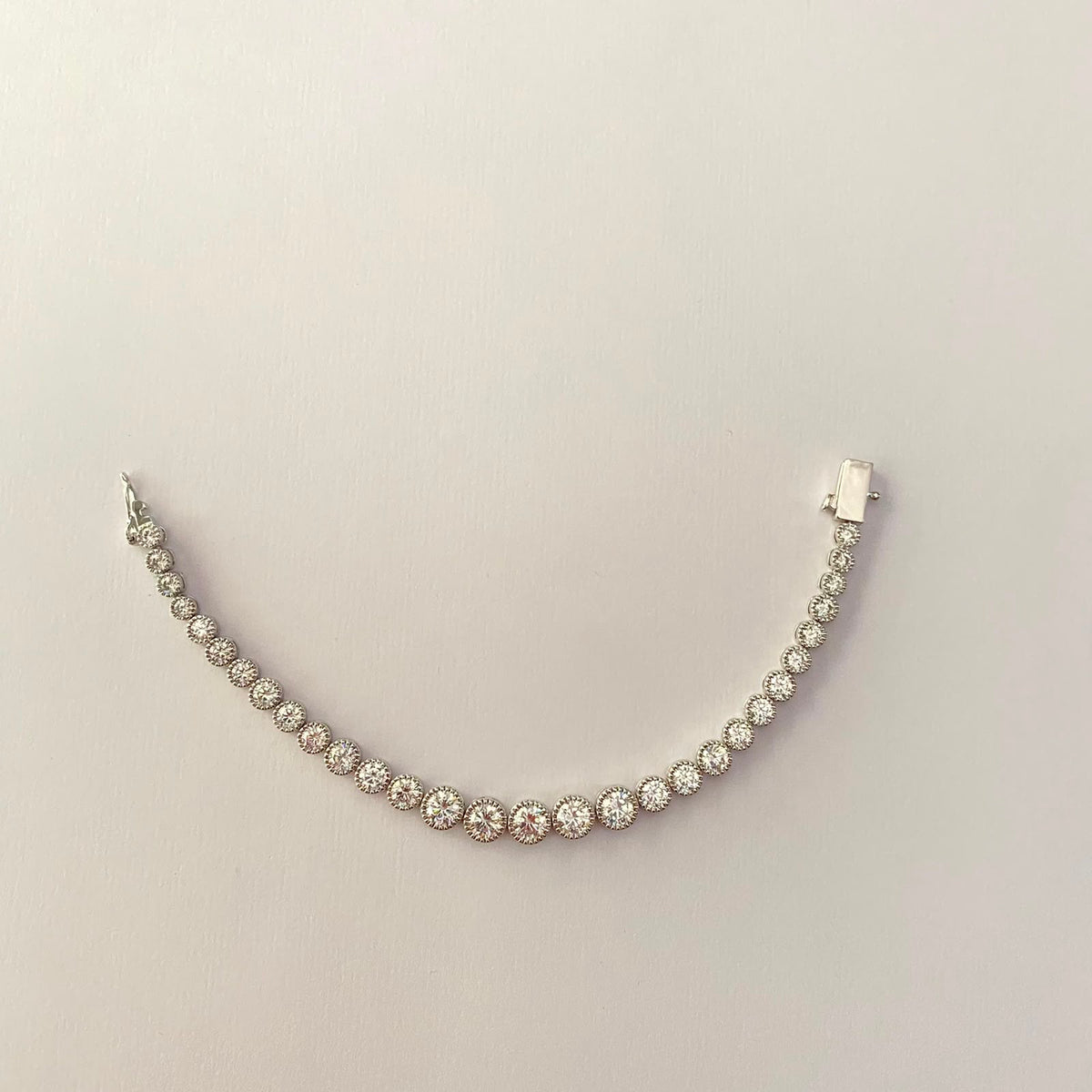 Silver Plated Tennis Bracelet