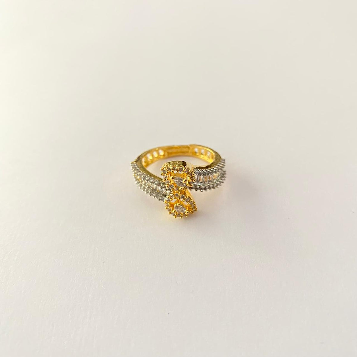 Diamond Gold Plated Fancy Ring