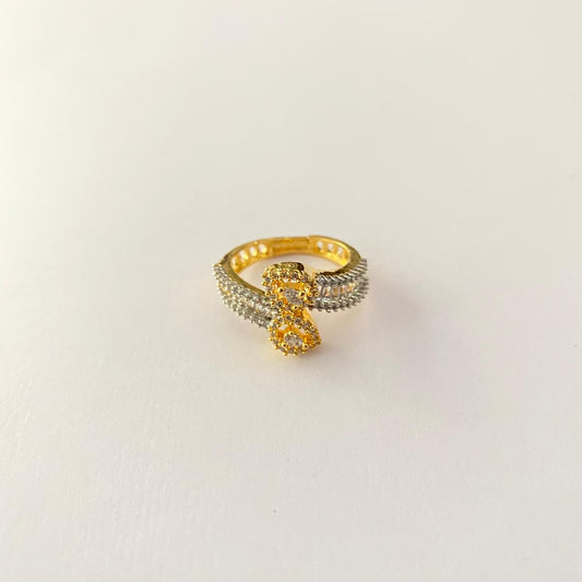 Diamond Gold Plated Fancy Ring