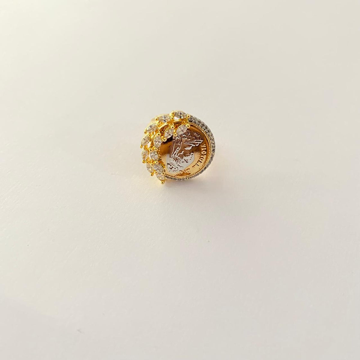 Small Gold Plated Gini Ring