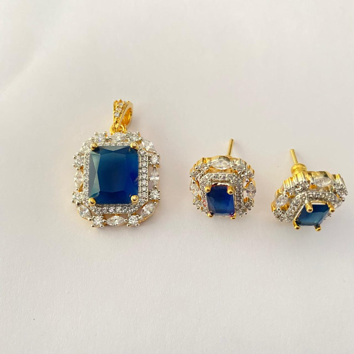 Blue Gold Plated Diamond