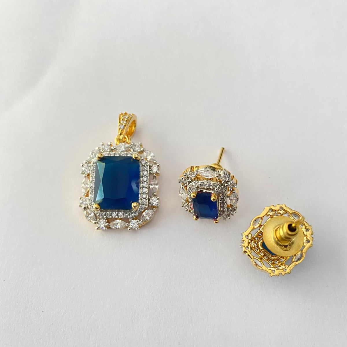 Blue Gold Plated Diamond