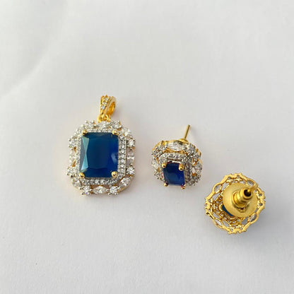Blue Gold Plated Diamond