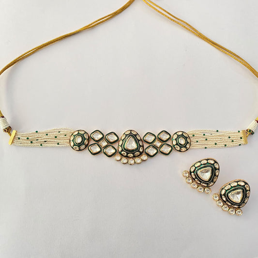 Polki Kundan Choker Set