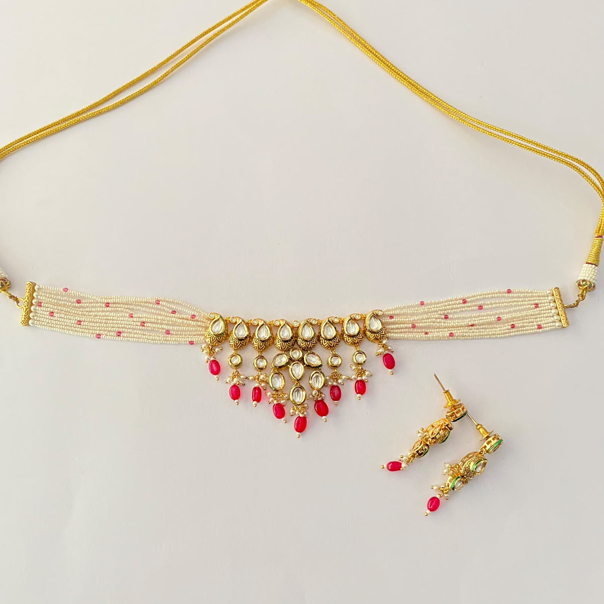 Gold Plated Kundan Choker Set
