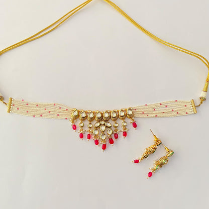 Gold Plated Kundan Choker Set