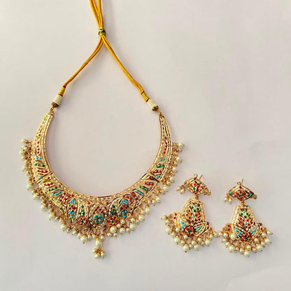 Multi Jadau Necklace Set
