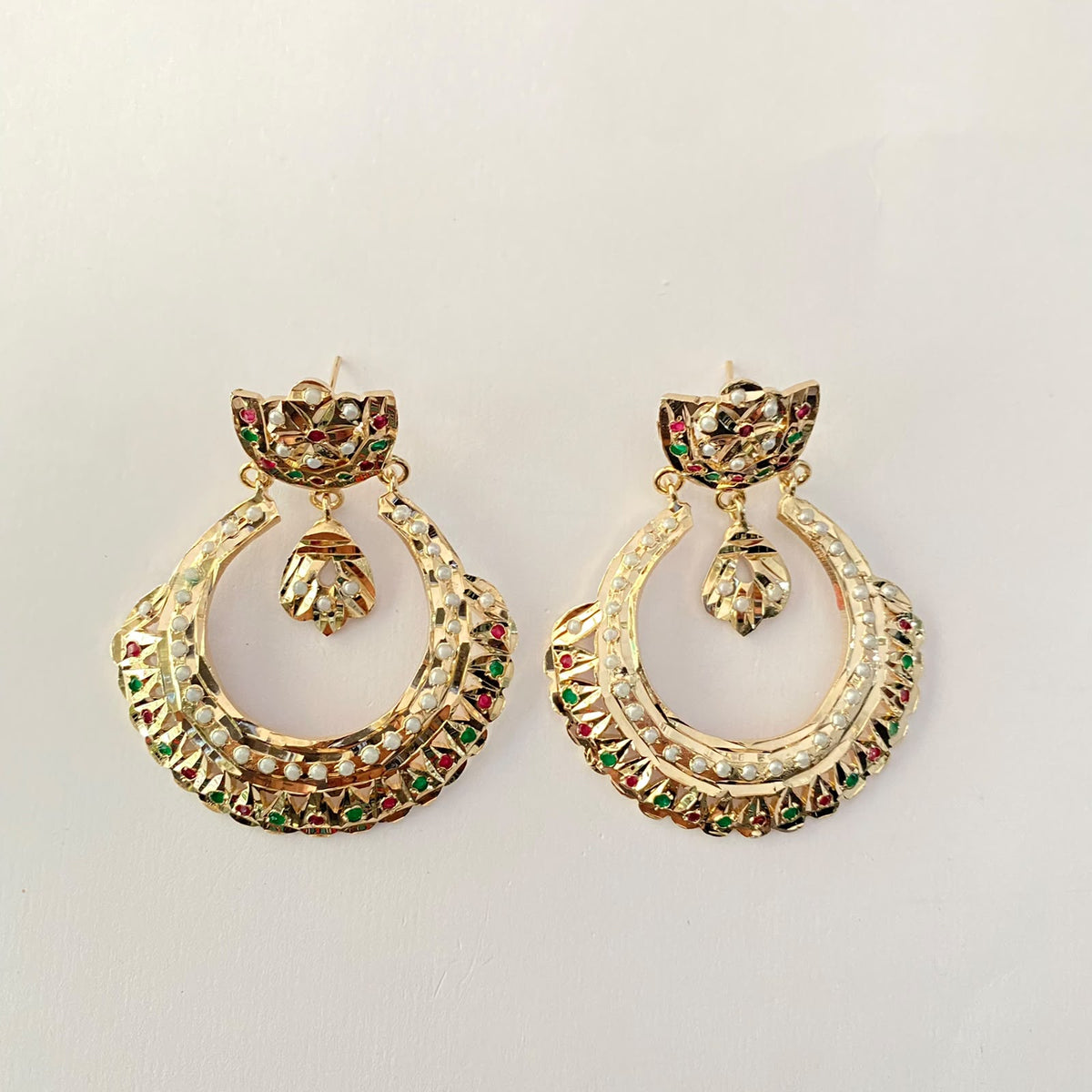 Ruby & Pearl Jadau Earring