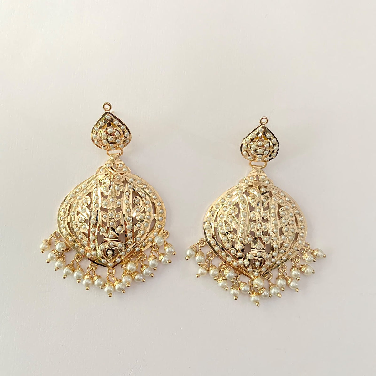 White Pearl Jadau Earring