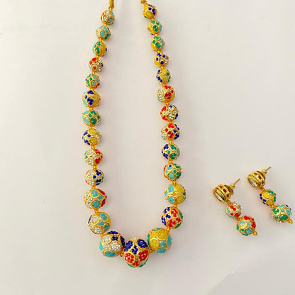 Multi Gold Plated Matar Mala