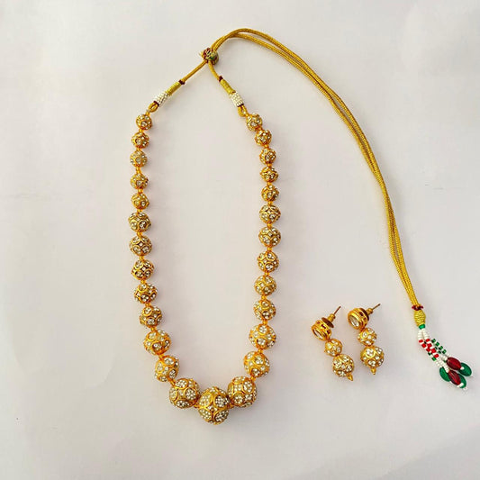 Golden Gold Plated Matar Mala