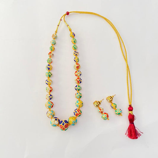 Multi Gold Plated Matar Mala