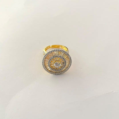 Gold Plated Diamond Ring