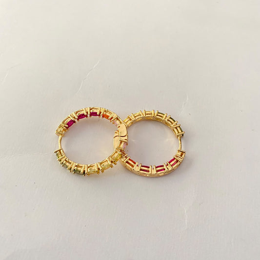 Gold Plated Multi Diamond Bali
