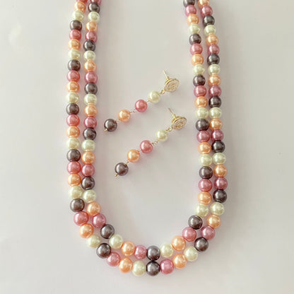 Multi Pearl Necklace Set